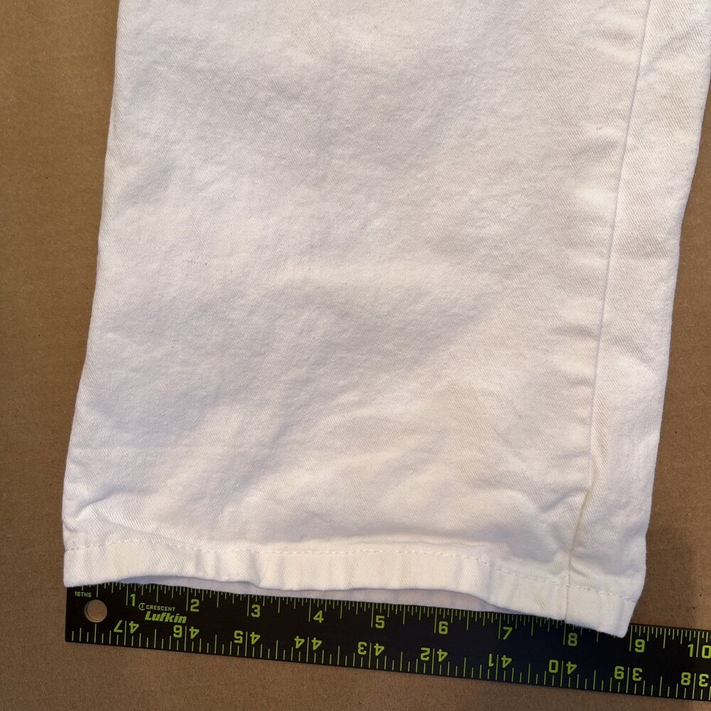 Dickies Pants Mens 32x32 White Canvas Carpenter Painter Relaxed Fit Workwear - Picture 2 of 16